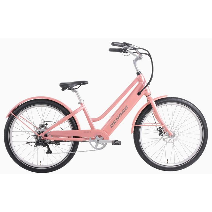 Denago Cruiser 1 Step-Thru Pink Electric Bike.