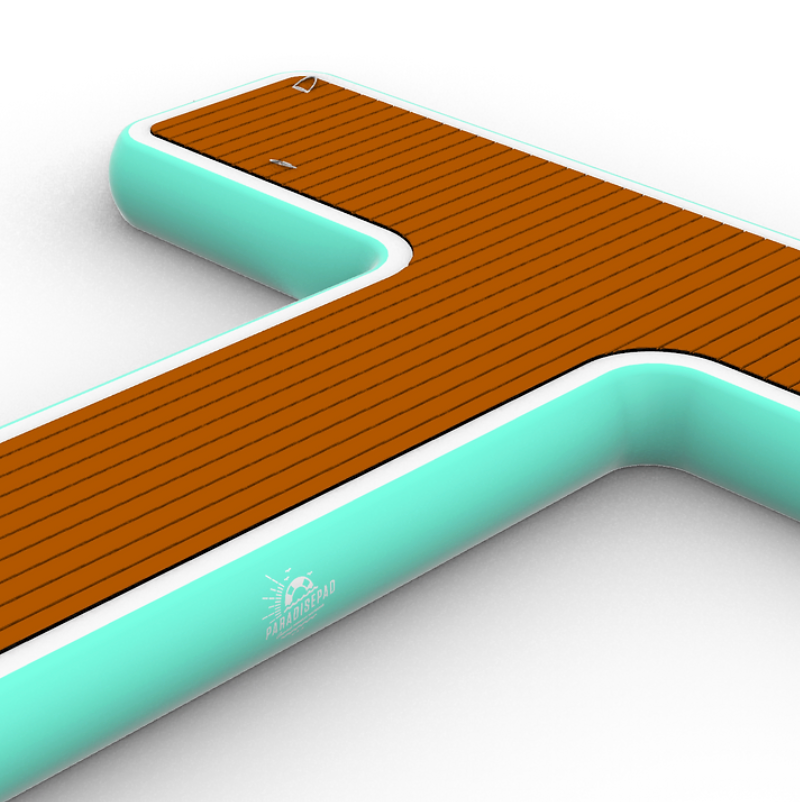 Close view ParadisePad T-Shaped Dock.
