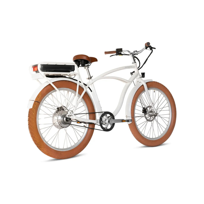 Gloss White Priority E-Coast electric bike.