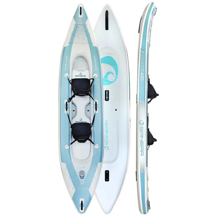 Product image of the Spinera Adriatic 140's top, bottom, and side views.
