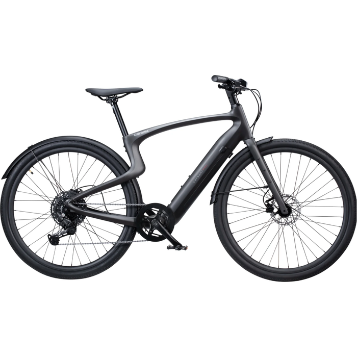 Product image of the matte black Urtopia Carbon 1 Pro Electric Bike's right side.