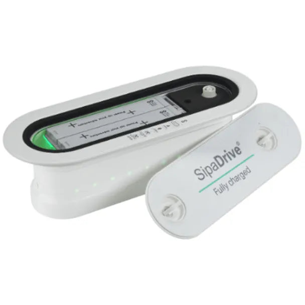 The SipaDrive 2.0 System in white.