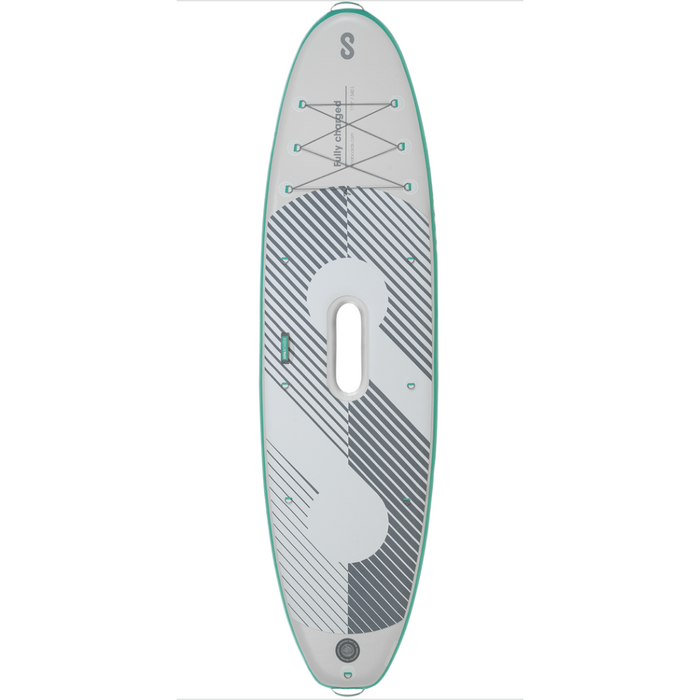 Product image of SipaBoards Drive Allrounder Aqua iSUP top view.