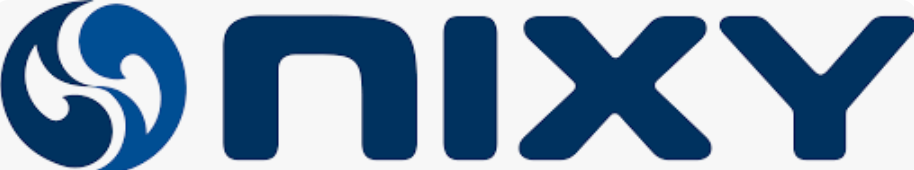 NIXY Sports company rectangle logo.