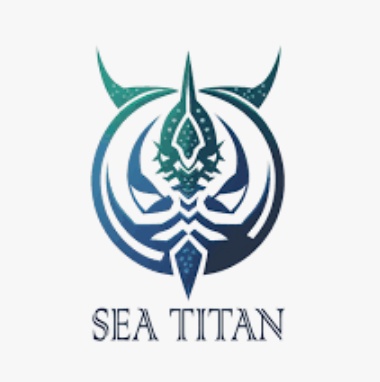 Sea Titan hand-made stand up paddle board company's logo.