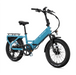 The Lectric XPX4 750W Step-Thru electric bike in Raindrop Blue at an angle on a white background.