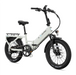 A Lectric XP4 750W Step-Thru electric bike in Stratus White at an angle on a white background.