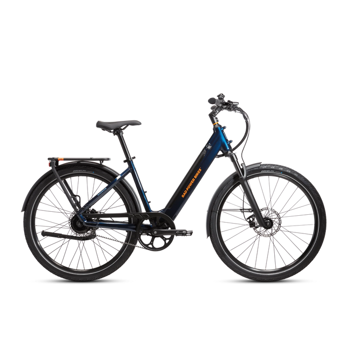 Product image of Rad Power Bikes RadKick Carbon Belt Drive side view.