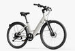 A creme Urtopia Carbon Classic Step-Thru electric bike at an angle on a white background.