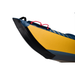 Aqua Marina Air-K 440 Tomahawk moulded keel under bow of kayak.