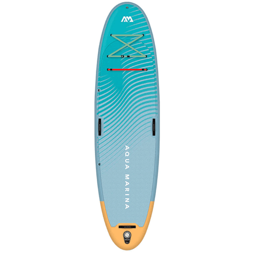 Aqua Marina Dhyana Fitness Inflatable SUP, top of board.