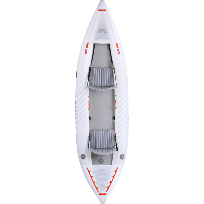 Aqua Marina Halve Inflatable Kayak overhead view.