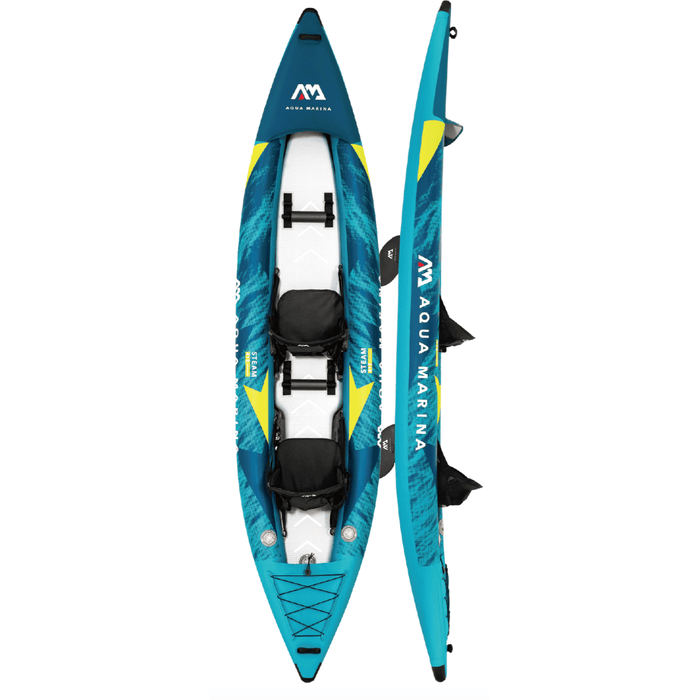 Aqua Marina Steam Inflatable Kayak for 2-people, 13'6" long.