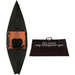 Oru Kayak Lake in black folded and unfolded.