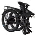 Folded view CARBO Model S folding electric bike. 