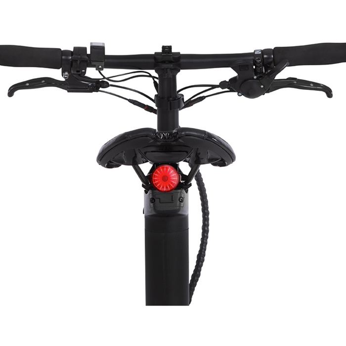 Rear light and seat on Carbo Model X E-Bike.