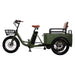 Oh Wow Cycles Conductor+ Plus Rickshaw Electric Trike in Army Green color.