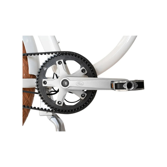 Gloss White Priority E-Coast Gates Carbon Drive. 