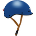 Electric Bike Co. Custom E-Helmet in Laspe Blue with black trim and tan strap.