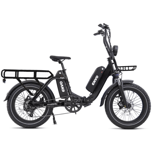 ENVO Flex Overland Foldable Cargo Electric Bike black version.