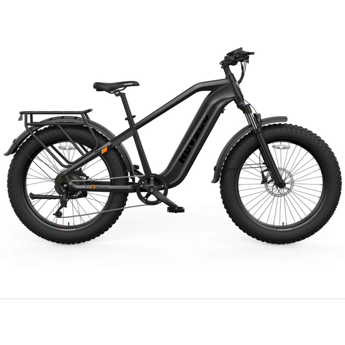 HOVSCO HovAlpha Step-Over Dark Grey With Fenders And Rear Rack Side View Right