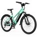 HOVSCO HovCity Electric Bike in Ocean Green with right side showing at diagonal.