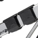 Close-up of a two RangeBuster batteries on a JackRabbit MG Renegade electric bike bicycle frame with JackRabbit logo.