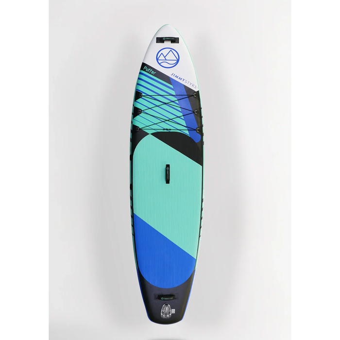 Jimmy Styks Puffer Inflatable Stand Up Paddle Board in charcoal blue color.