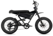 Juiced Scrambler Black Full Suspension eBike with a white background. 