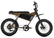 Juiced Scrambler Mocha Hardtail eBike with a white background. 