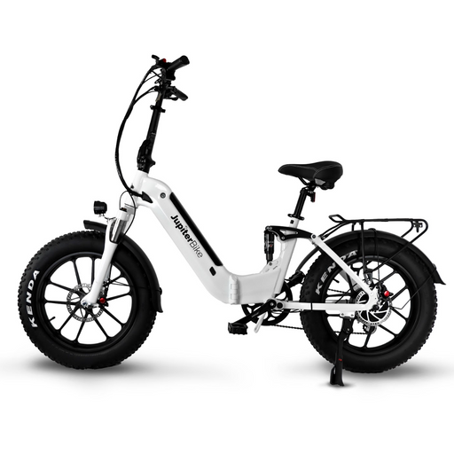 Jupiter Bike Defiant ST white step-thru E-Bike.