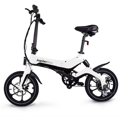 Jupiter Bike Discovery X5 white folding electric bike.