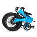 Folded Blue Lectric XP Lite electric bike. 