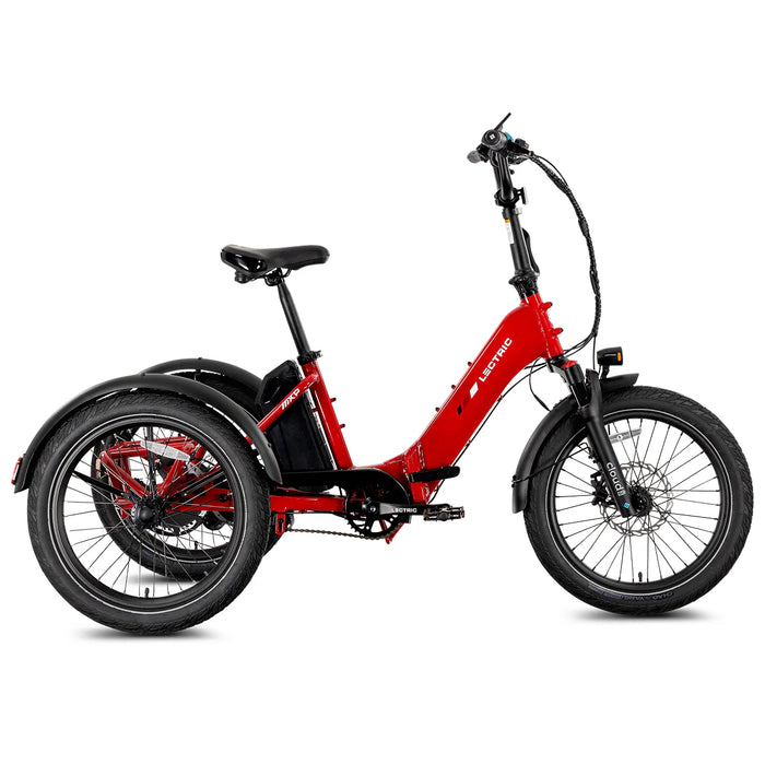 New Lectric Trike2 Red eTrike.