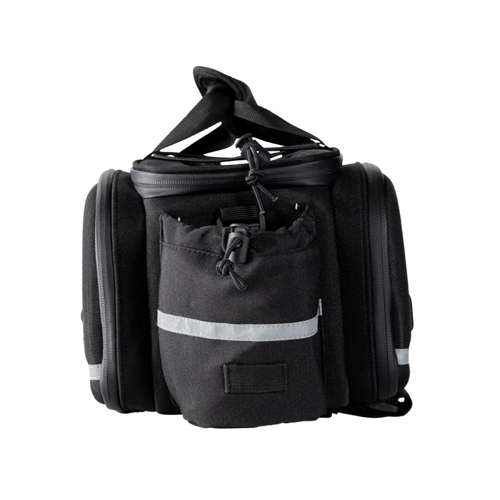 Lectric Trunk Bag with reflective stripes on a white background.