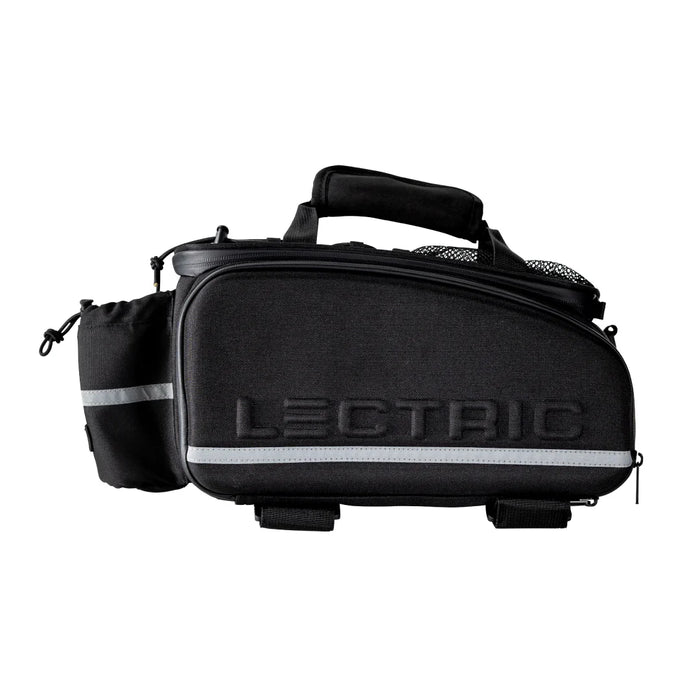 Lectric Trunk Bag with 'LECTRIC' branding on a white background.