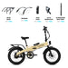 Sandstorm Lectric XP 2.0 ebike accessories package. 