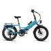 Lectric XP4 Raindrop Blue step-thru electric bike.