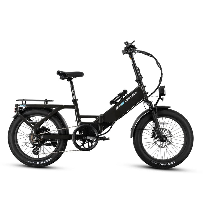 Lectric XP4 Temptest Grey step-thru electric bike.