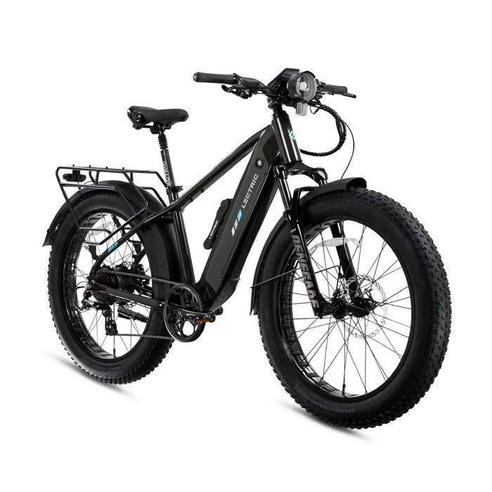 Angle view of the Lectric XPeak Step-Over 2.0 Electric Bike.