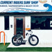 Lectric XPeak 2.0 in front of Current Riders in Fort Myers Beach, Florida.