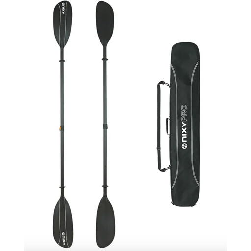 NIXY 100% Carbon Fiber Kayak Pro Paddle Product Image Paddles Assembled With Carry Case