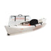 Product image of the Oru Kayak Lake Foldable Kayak  in white showing it folded and unfolded.