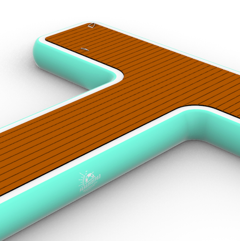 Close view ParadisePad T-Shaped Dock. 