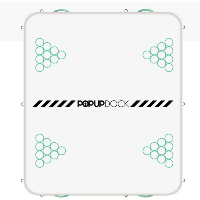 Product image of the bottom of the POPUP Dock 8x7 Inflatable Platform.