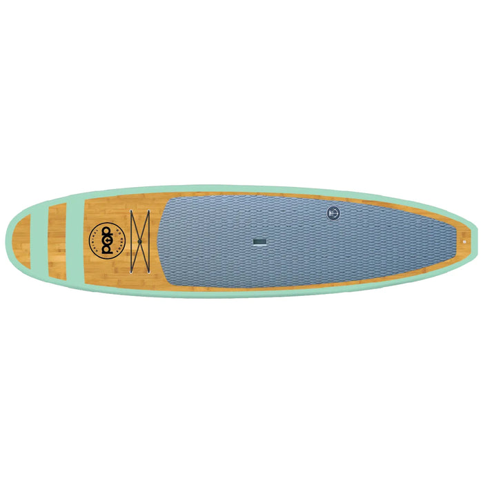 Product image of POP Board Co. 11' Huckleberry SUP top view.