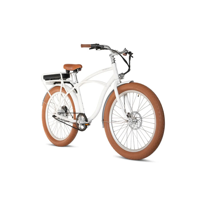 Gloss White Priority E-Coast eBike. 