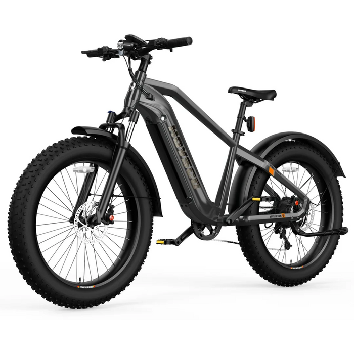 HOVSCO HovAlpha Step-Over Dark Grey With Fenders Diagonal Front View Left Side