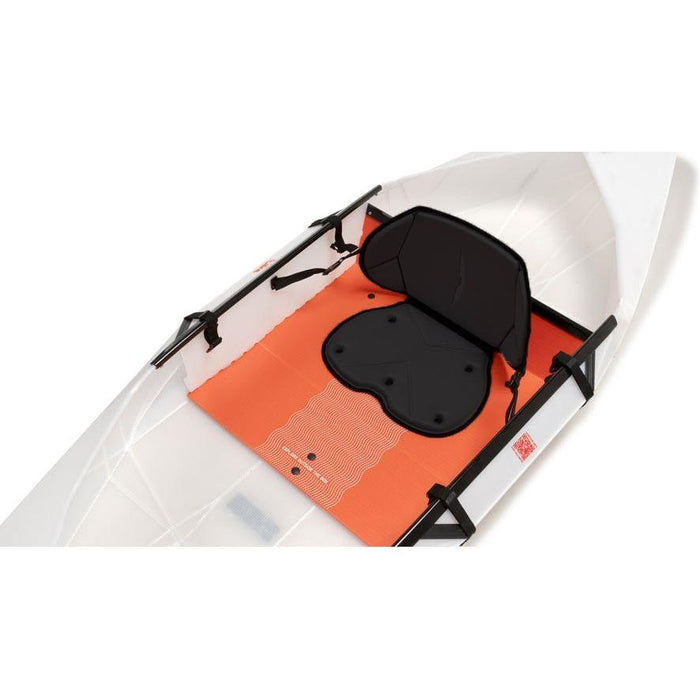 Product image showing the Oru Kayak Lake's kayak seat in place.