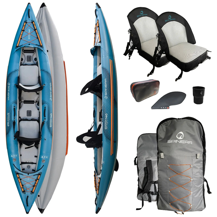 Everything you get with a Spinera Tenaya Inflatable Kayak 140.
